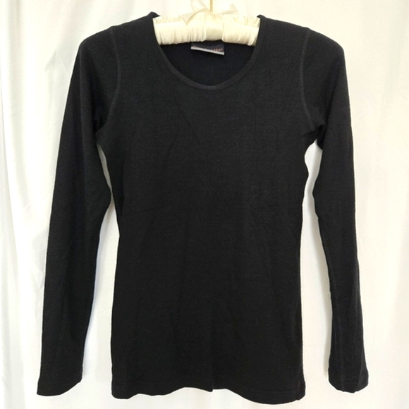 Icebreaker Sweaters - ( Icebreaker ) Women's Merino 200 Long Sleeve Crewe Thermal Top